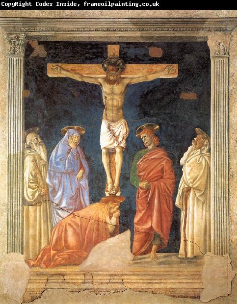 Andrea del Castagno Crucifixion and Saints